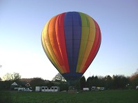 Hot air balloon flight picture
